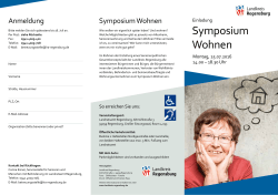 Symposium Wohnen - Landkreis Regensburg