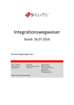 Integrationswegweiser H&uuml;rth