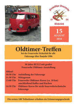 Oldtimer-Treffen - Feuerwehr Eicherloh