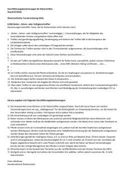 Durchf&uuml;hrungsbestimmungen f&uuml;r Reitertreffen