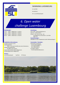 6. Open water challenge Luxembourg