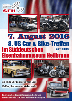 7. August 2016 - Eisenbahnmuseum Heilbronn