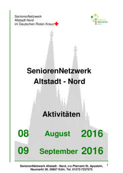 Heft 08 09 - Seniorennetzwerk Altstadt Nord