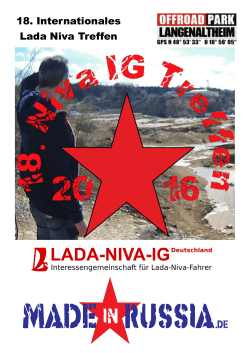 Infoflyer zum Lada-Niva-Treffen