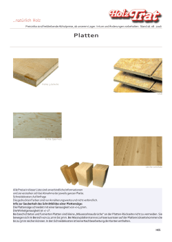 H05: Platten - Holz-TRAT Ideen in Holz