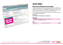 Job der Woche - derStandard.at