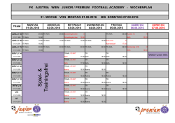 Woche 31 - FK Austria Wien