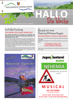 Die Woche - Rielasingen