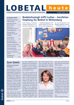 LOBETAL heute - Hoffnungstaler Stiftung Lobetal