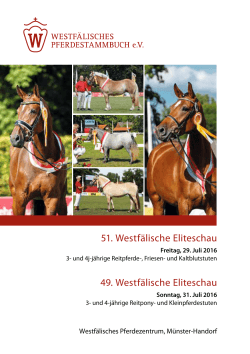 Katalog Elite-Schau 2016 - Westfälisches Pferdestammbuch eV