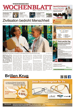 Rheinhessisches Wochenblatt vom 03.08.2016