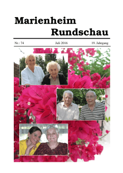 Marienheim Rundschau - Alten- und Pflegeheim Marienheim, Bruck