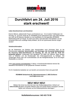 Durchfahrt am 23