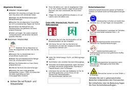 Flyer für Arbeitssicherheit - Arbeitssicherheit und Gesundheitsschutz