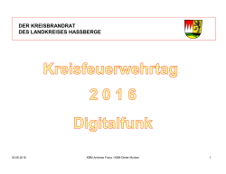 Praesentation Digitalfunk KFT 2016