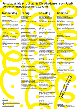 Festakt-Programm