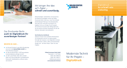 Digitaldruck - Druckcenter Berlin