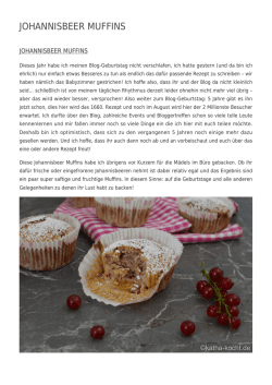 Johannisbeer Muffins - Katha