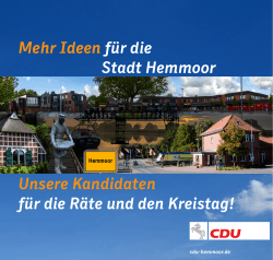 Stadt Hemmoor - CDU Samtgemeinde Hemmoor
