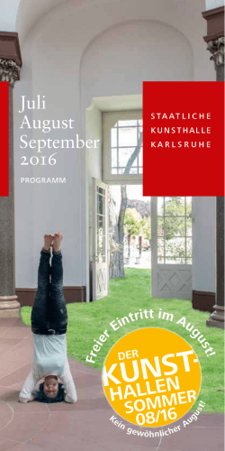 08/16 - Staatliche Kunsthalle Karlsruhe