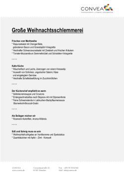 Gro&szlig;e Weihnachtsschlemmerei