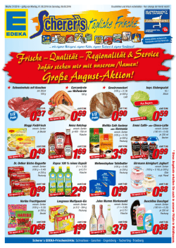 Gro&szlig;e August-Aktion!