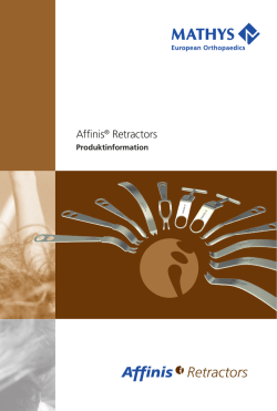 Retractors - Mathysmedical
