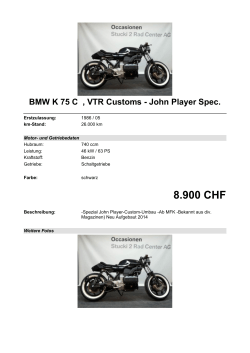 Detailansicht BMW K 75 C €,€VTR Customs - John