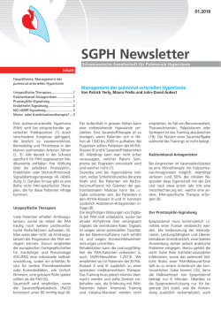 Newsletter deutsch - SGPH - Schweizerische Gesellschaft für