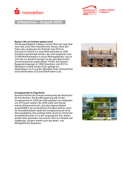 S-Immobilien - Infoservice - August 2016 - Sparkasse Rottal-Inn