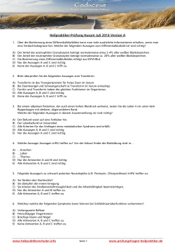 Heilpraktikerpr&uuml;fung Husum 2016