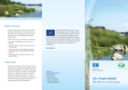 Life+ Projekt INADAR Öko-Bermen an der Donau