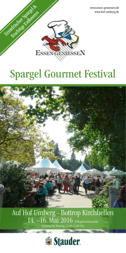 Spargel Gourmet Festival