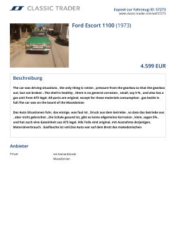 Ford Escort 1100 (1973) 4.599 EUR