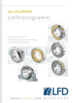 Lieferprogramm - LFD Wälzlager GmbH