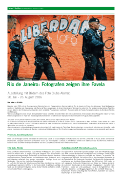 Rio de Janeiro: Fotografen zeigen ihre Favela