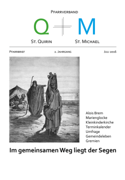 Im gemeinsamen Weg liegt der Segen