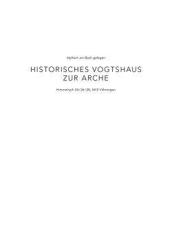 historisches vogtshaus zur arche