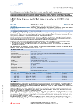 LBBW Deep-Express-Zertifikat bezogen auf den EURO STOXX 50
