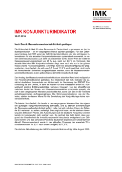 IMK KONJUNKTURINDIKATOR