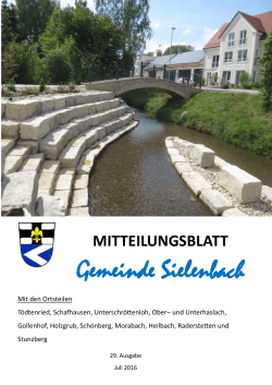 Mitteilungsblatt Sielenbach - Verwaltungsgemeinschaft Dasing