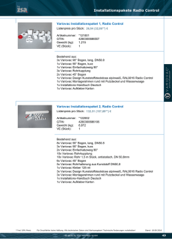 Installationspakete Radio Control