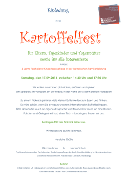 Kartoffelfest 2016 - Katholischen Familienbildung Frankfurt