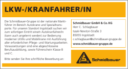 lkw-/kranfahrer/in - Schmidbauer Gruppe