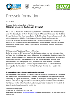 Presseinformation - Deutscher Alpenverein