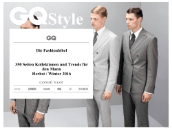 GQ Style Herbst 2016