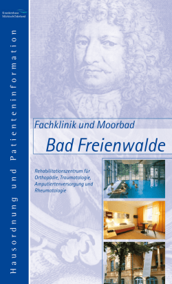Hausordnung und Patienteninformation