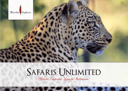 Katalog als PDF ansehen - Karibu Botswana Safaris