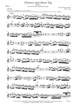 Oboe 1 - Bachs Oboe