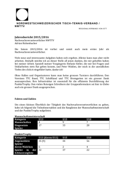 Jahresbericht Nachwuchsverantwortlicher 15_16